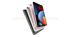 Un rendu de l&#039;iPad Mini 6. (Source : FrontPageTech)