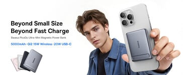 La banque d'alimentation magnétique ultra-mini PicoGo de Baseus. (Source de l'image : Baseus)