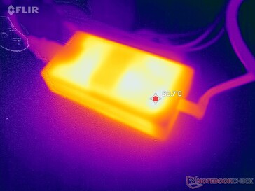 L'adaptateur CA peut atteindre plus de 60°C en cas d'utilisation intensive