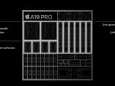 Le Apple A19 Pro est légèrement plus petit que son prédécesseur (source de l'image : Apple)