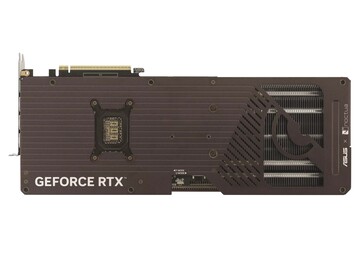 Asus GeForce RTX 5080 16GB GDDR7 Noctua OC Edition backplate. (Image source : Asus)