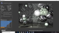 ThinkPad A285 - Cinebench R15 sur batterie.