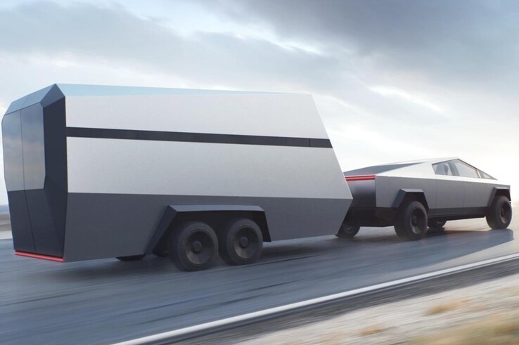 En matière de remorquage, le Cybertruck remporte une nette victoire sur le F-150 Lightning, mais les implications en termes d'autonomie restent à déterminer. (Source de l'image : Tesla)