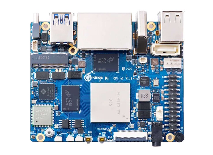 Une fonctionnalité rare pour un SBC: un connecteur SATA dédié est inclus