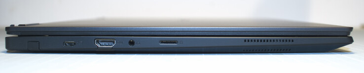 Stylet, USB-C avec PowerDelivery et DisplayPort, HDMI, port pour casque de 3,5 mm, lecteur de carte microSD