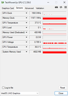 Capteurs GPU-Z