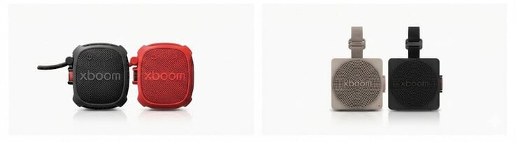 Sur la photo : LG Xboom Mini (à droite) et Xboom Rock (à gauche). Source de l'image : LG