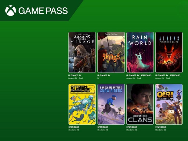 Les derniers jeux Xbox Game Pass ajoutés au service (Image source : Xbox Wire with edits)