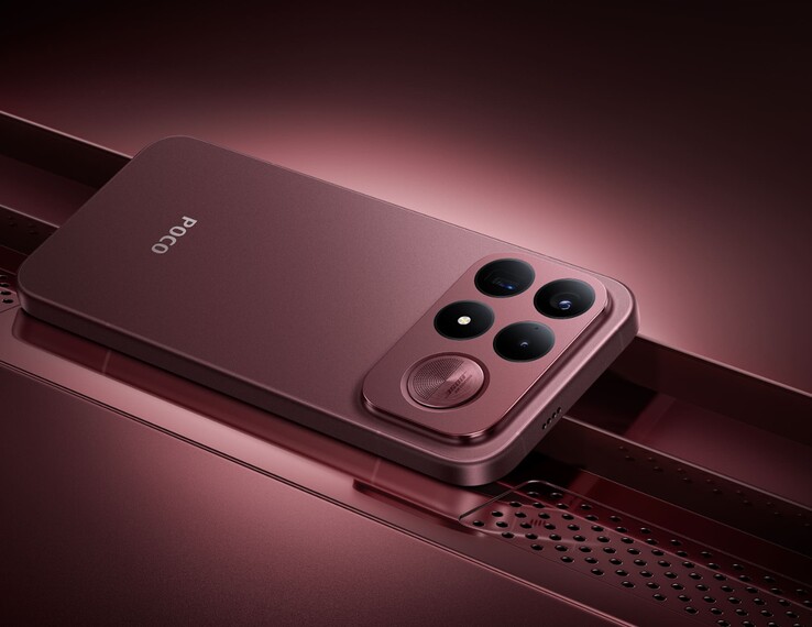 Le POCO F9 Ultra en couleur « Dark Cherry ».