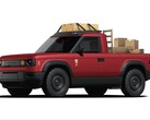 Le pick-up Blank Slate peut être transformé en camion de déménagement. (Source : Slate Auto)