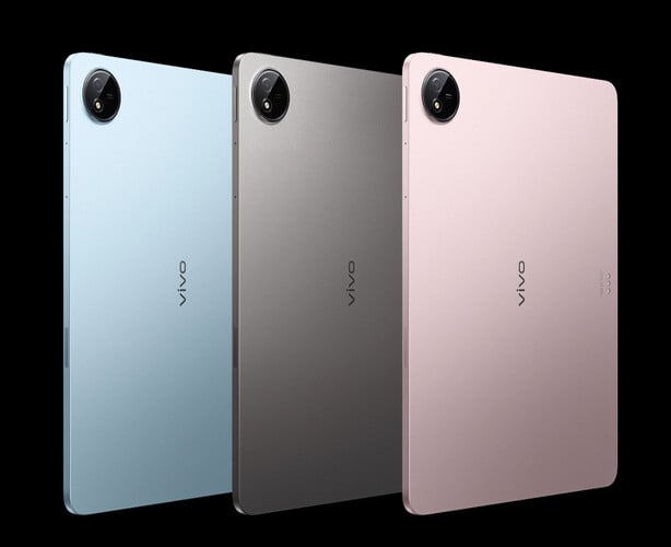 Vivo propose le Pad5 en trois coloris au lancement. (Source de l'image : Vivo)