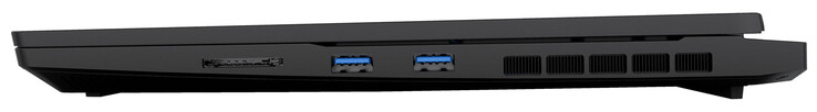 Côté droit : Lecteur de carte SD, 2x USB 3.2 Gen 1 (USB-A)