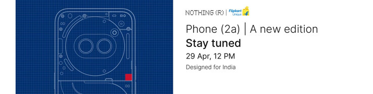 Nothing confirme qu'une mise à jour du téléphone (2a) est en cours. (Source : Nothing via Flipkart)