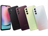 Samsung vendra le Galaxy A24 en quatre couleurs, mais pas nécessairement sur tous les marchés. (Source de l'image : Samsung)