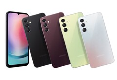 Samsung vendra le Galaxy A24 en quatre couleurs, mais pas nécessairement sur tous les marchés. (Source de l&#039;image : Samsung)