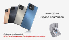 Le Zenfone 11 Ultra est vendu 100 $/100 € de moins que le ROG Phone 8. (Source de l&#039;image : ASUS)