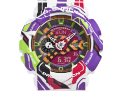 La nouvelle montre G-Shock x Evangelion de Casio (photo) sera lancée au Royaume-Uni. (Source de l'image : Casio)