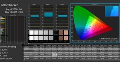 CalMAN : ColorChecker (calibré)