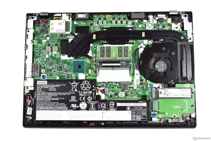 Vue de l'intérieur du Lenovo ThinkPad T15p Gen 1