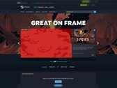 La vitrine « Great On Frame » sur Steam