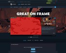 La vitrine « Great On Frame » sur Steam