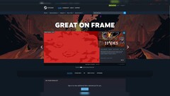 La vitrine « Great On Frame » sur Steam