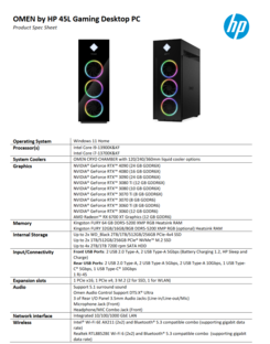 Spécifications du HP Omen 45L (image via HP)