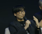 Hideo Kojima interagit avec les fans lors du Death Stranding World Tour en Arabie Saoudite (source d'image : PlayStation Arabia YT)