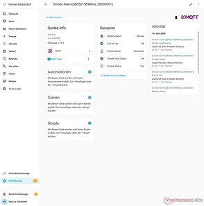 Fiche technique d'un détecteur de fumée