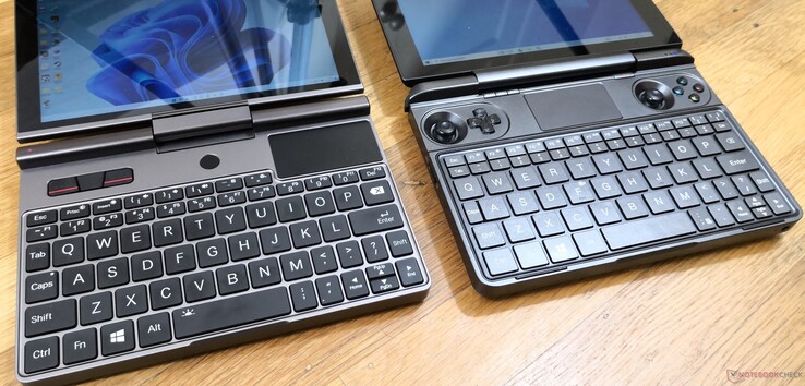 A gauche : GPD Pocket 3, A droite : GPD Win Max 2021 A gauche : GPD Pocket 3, A droite : GPD Win Max 2021