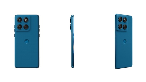 Le nouveau Motorola Edge 6 Fusion bleu Pantone Mykonos est une exclusivité indienne. (Source de l'image : Motorola)