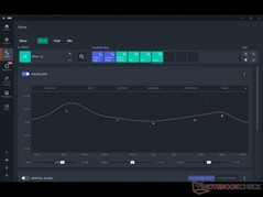 Options de mixage avec égaliseur personnalisable.