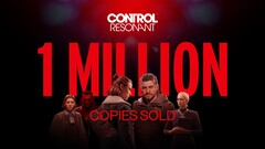 Une bannière annonçant que Control Resonant s’est vendu à 1 million d’exemplaires