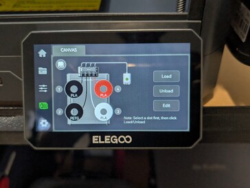 Canvas UI sur l'écran tactile du Centauri Carbon 2.