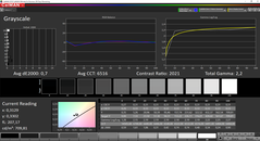 CalMAN Niveaux de gris calibrés (espace couleur cible P3)