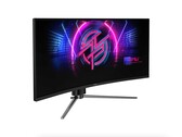 Le MSI MPG 346CQRF X24 ultrawide est un moniteur de jeu incurvé de 34 pouces à 240 Hz. (Source de l'image : MSI)
