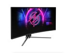 Le MSI MPG 346CQRF X24 ultrawide est un moniteur de jeu incurvé de 34 pouces à 240 Hz. (Source de l'image : MSI)