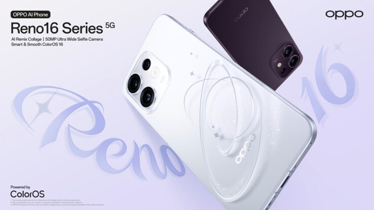 La gamme Oppo Reno 16 a été confirmée à l'échelle mondiale.