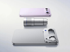 Le Vivo X300 FE et son kit de téléobjectif.