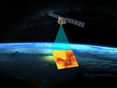 Image représentant le satellite MethaneSAT. (Source de l'image : MethaneSAT - EDF)