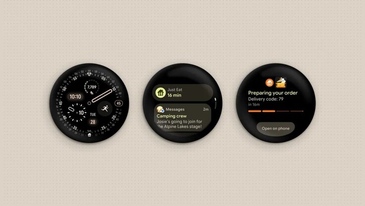 Wear OS 7 peut afficher les mises à jour en temps réel que l'on retrouve habituellement dans les notifications d'Android.