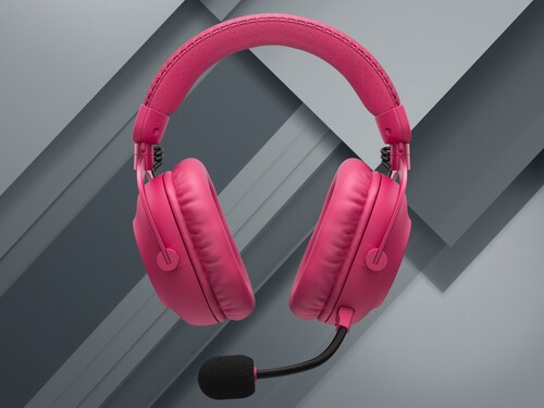 Casque de jeu Logitech G Pro X 3 Lightspeed de couleur magenta illustré