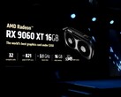 AMD a officiellement présenté le GPU Radeon Rx 9060 XT au Computex 2025 (source d'image : AMD)