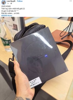 La publication Facebook présentant le coffret du prochain Vivo X500