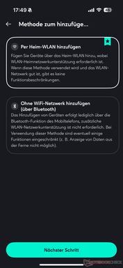 Configuration de la connexion