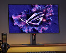 Le nouveau moniteur de jeu 27 pouces d'Asus est doté d'un panneau QD-OLED Gen 3 avec une luminosité maximale de 400 nits en mode HDR. (Source de l'image : Asus)
