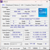 Page d'accueil CPU-Z