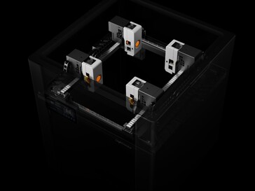 Configuration à quatre têtes d'usinage sur la LightMake L4.