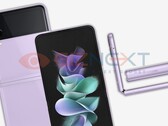 Un nouveau rendu de Galaxy Z Flip3. (Source : GizNext)