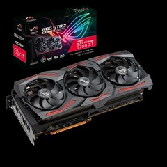 La Radeon RX 6800 XT d'ASUS ROG STRIX pourrait offrir une amélioration majeure par rapport au vaisseau amiral actuel d'AMD, la RX 5700 XT (Source de l'image : ASUS)